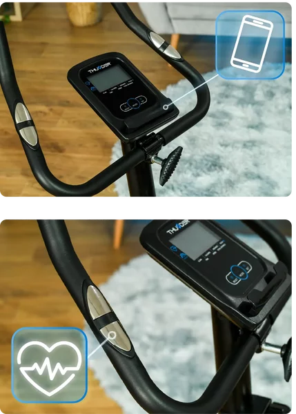 Bicicleta fitness magnetica 8 niveluri de rezistenta cu volanta.